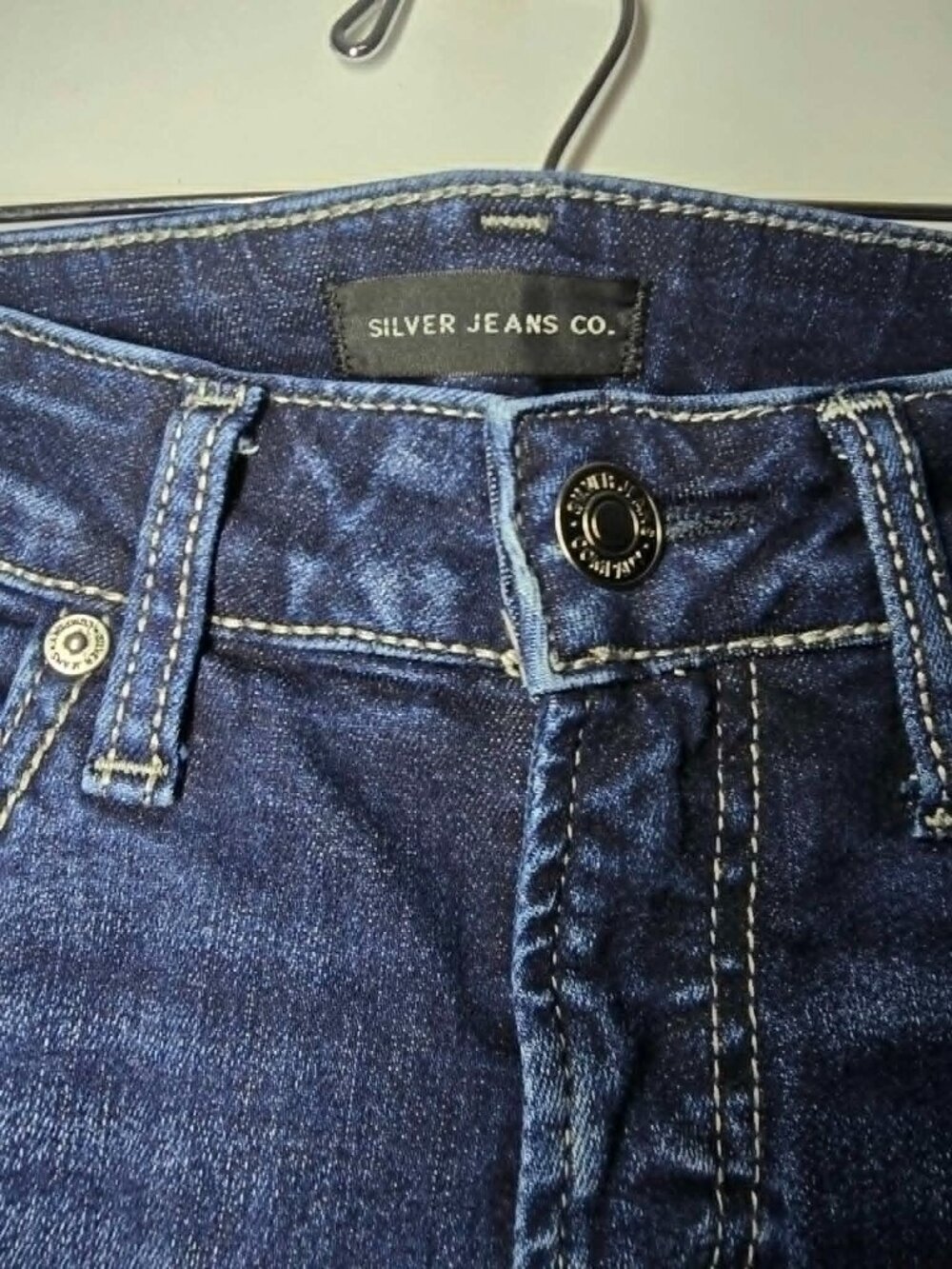 Size 30 Silver Elyse Skinny Jeans